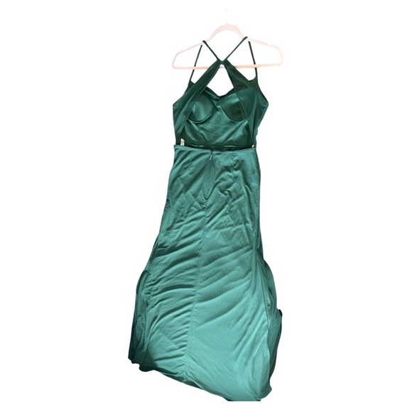 Azazie Deep Green Backless Gown - Picture 7 of 7